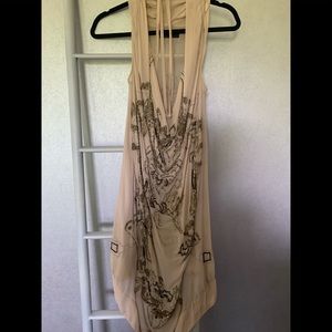 Crepe tunic with insane beading. Can wear as dress